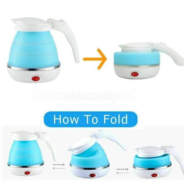 Fast Water Boiling 600 Ml Portable Kettle Travel Kettle Foods Boils Quickly Silicone Small