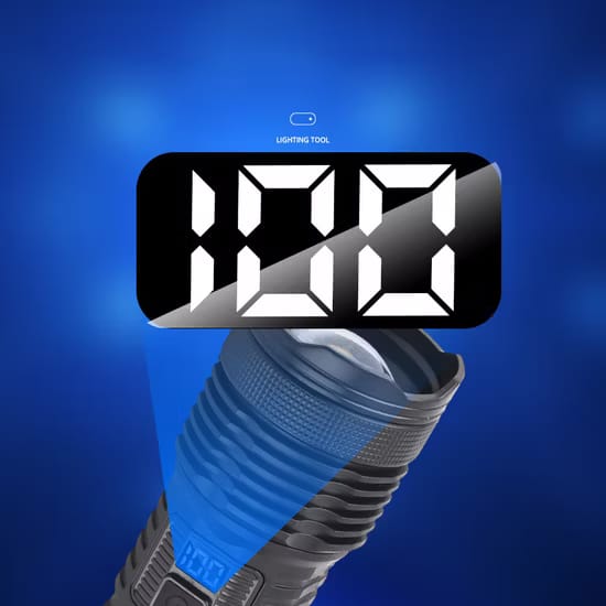 Most Powerful P50 FlashLight Flash light 5 Modes Usb Zoom Led Torch Built-