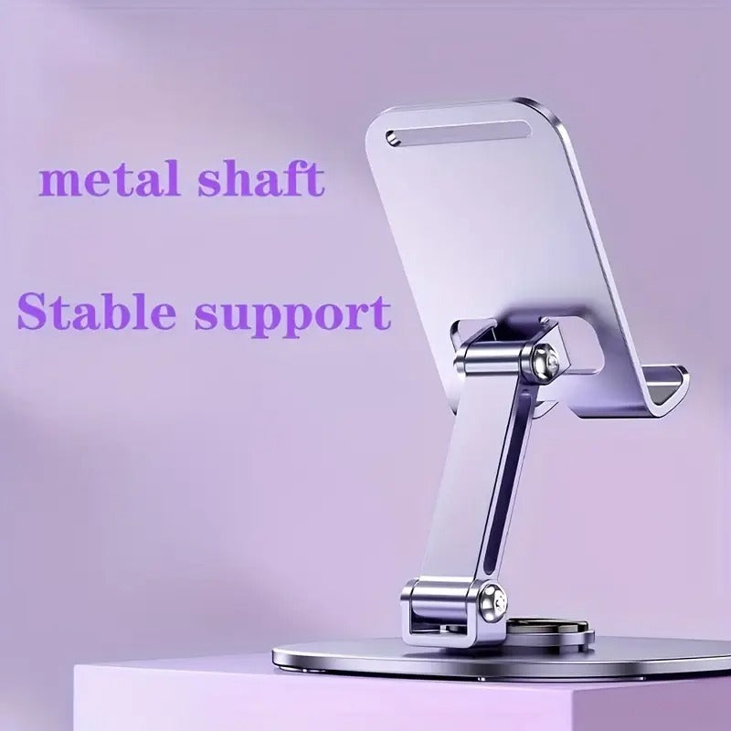 Metal Mobile Holder – 360° Rotatable Stand with Carbon Steel Plate