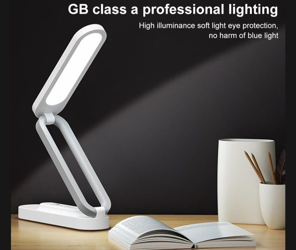 B005 LED Folding Table Lamp – Rechargeable Stepless Dimmable Desk Light with Type-C Charging & Lithium Battery