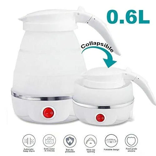 Fast Water Boiling 600 Ml Portable Kettle Travel Kettle Foods Boils Quickly Silicone Small