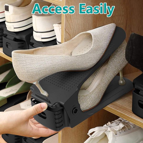 Double Layer Adjustable Shoe Bracket Storage Shoe Rack